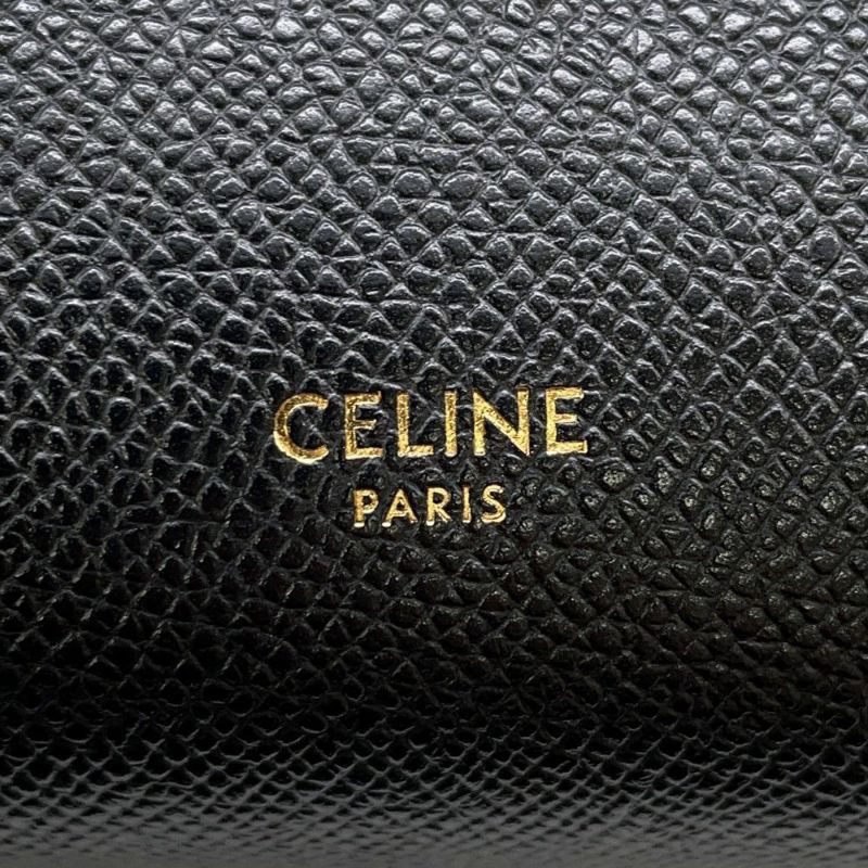 セリーヌ ハンドバッグ ベルトバッグ ナノ カーフレザー 189003 CELINE 2wayショルダー 黒