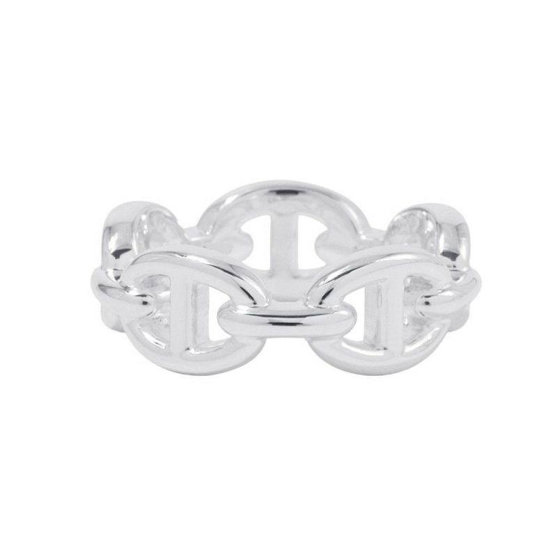 エルメス リング シェーヌダンクル アンシェネPM Enchainee SV925シルバー リングサイズ51 HERMES ジュエリー