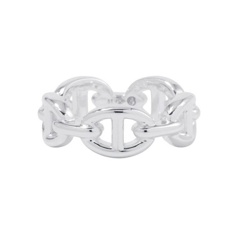 エルメス リング シェーヌダンクル アンシェネPM Enchainee SV925シルバー リングサイズ51 HERMES ジュエリー