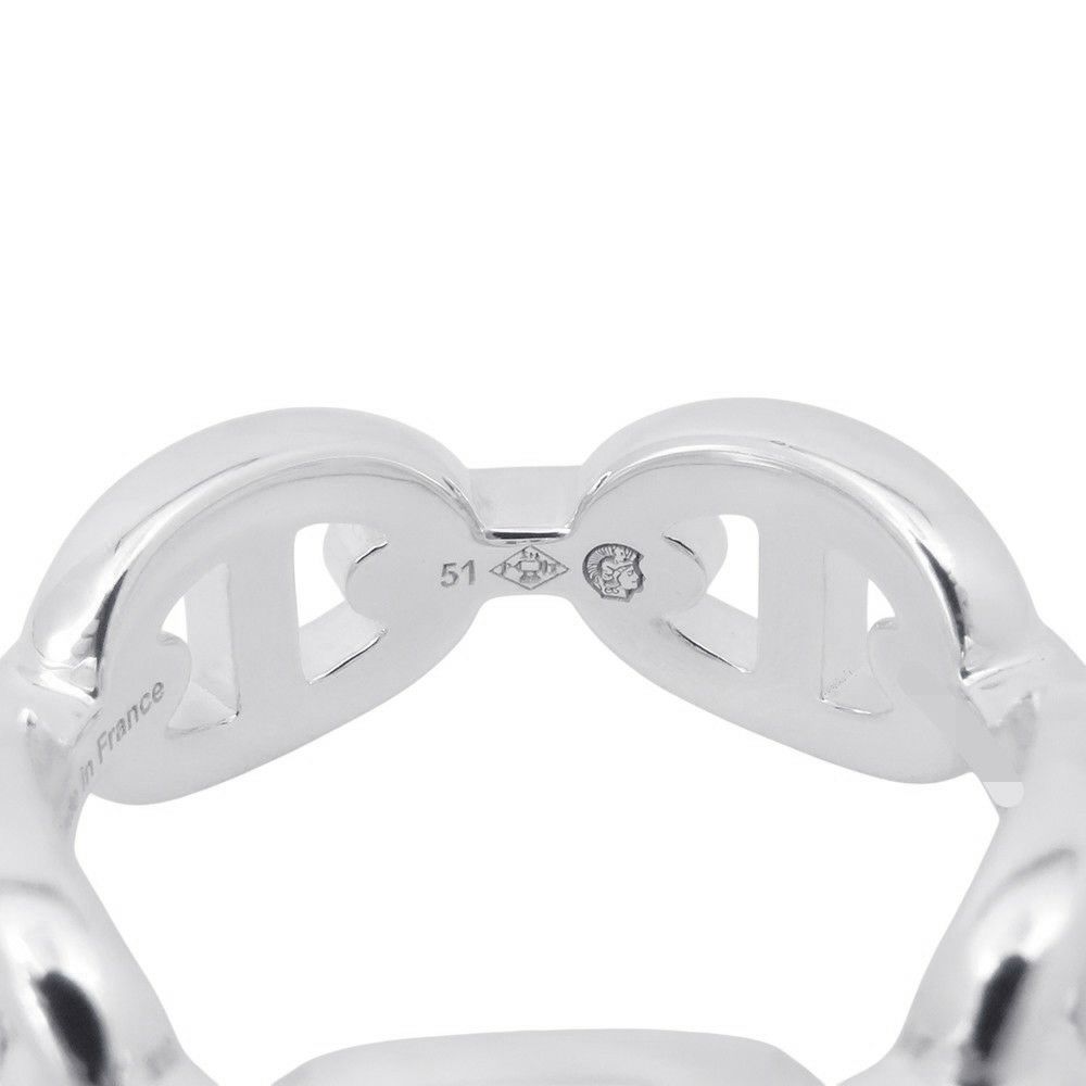 エルメス リング シェーヌダンクル アンシェネPM Enchainee SV925シルバー リングサイズ51 HERMES ジュエリー