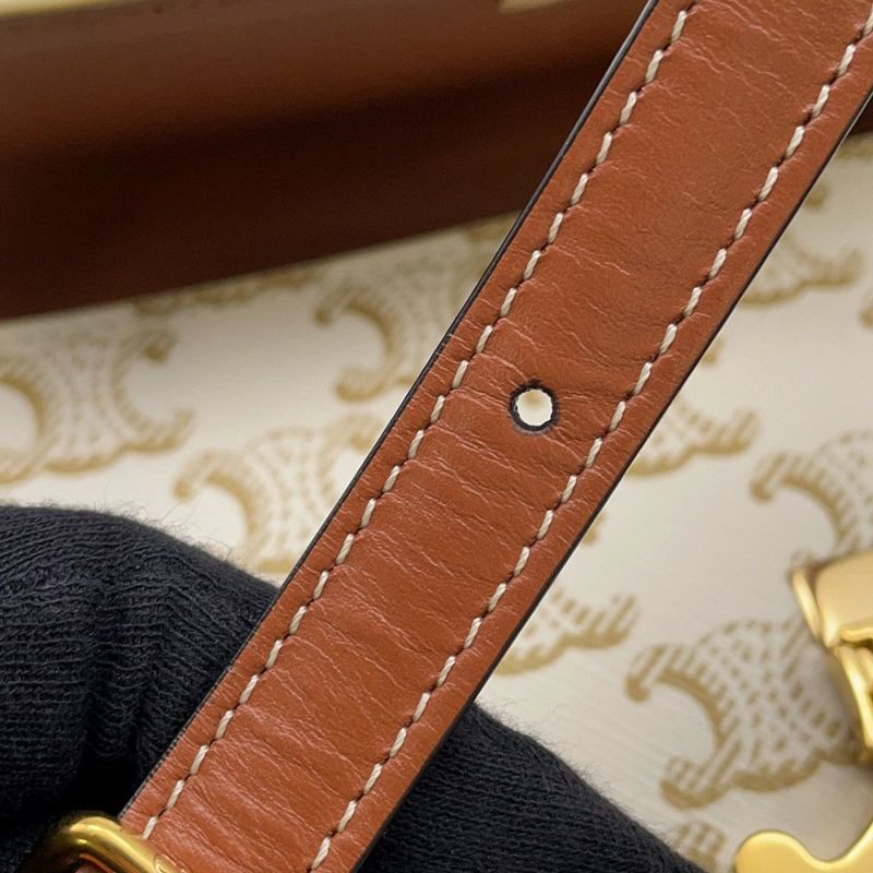 セリーヌ ショルダーバッグ トリオンフ クロード PVC 194142 CELINE ワンショルダー 白