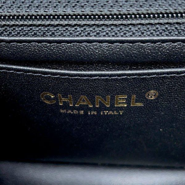 シャネル チェーンショルダーバッグ マトラッセ 2.55 ミニ エイジドカーフレザー AS0874 CHANEL バッグ 黒