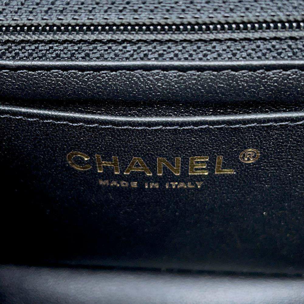 シャネル チェーンショルダーバッグ マトラッセ 2.55 ミニ エイジドカーフレザー AS0874 CHANEL バッグ 黒