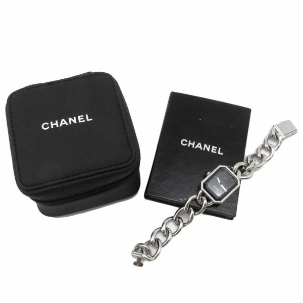 シャネル プルミエール チェーン L H0452 CHANEL 腕時計 レディース 黒文字盤