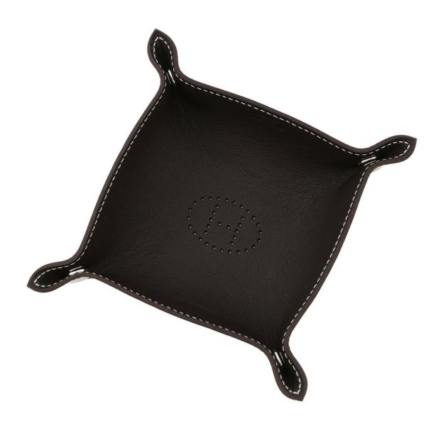 エルメス トレー ヴィド・ポッシュ ミニ  ミーズ・エ・ルランス・デスク エベンヌ/フォーヴ/シルバー金具 トリヨンクレマンス K刻印