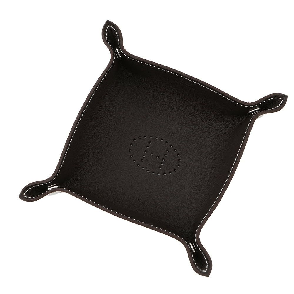 エルメス トレー ヴィド・ポッシュ ミニ  ミーズ・エ・ルランス・デスク エベンヌ/フォーヴ/シルバー金具 トリヨンクレマンス K刻印