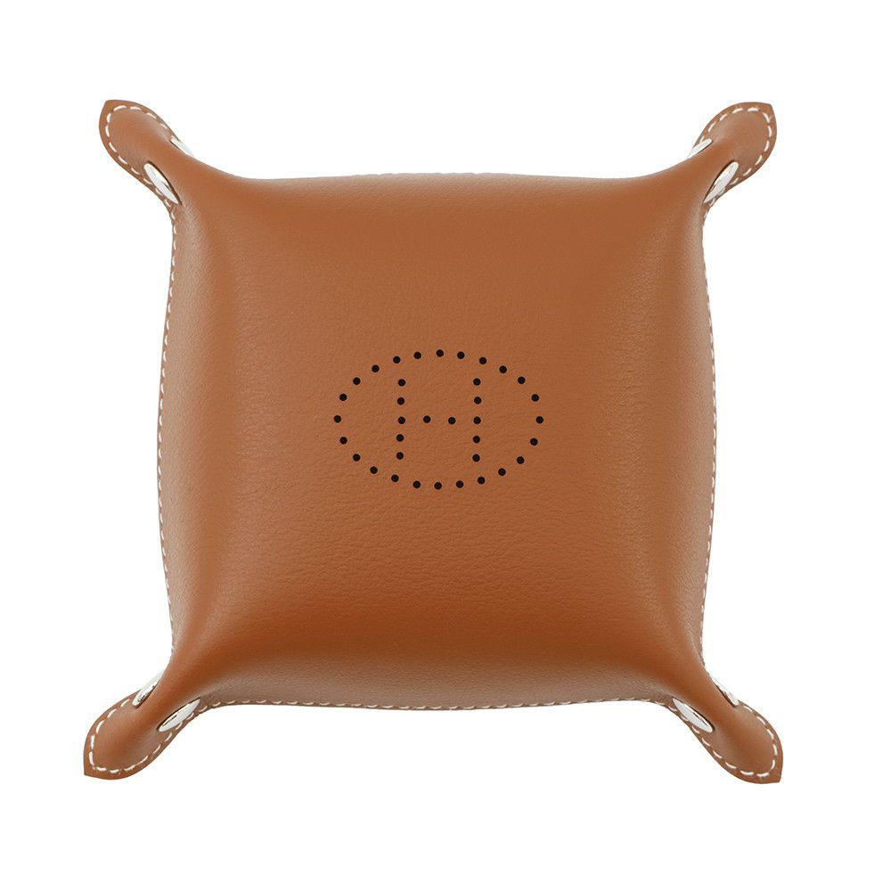 エルメス トレー ヴィド・ポッシュ ミニ  ミーズ・エ・ルランス・デスク エベンヌ/フォーヴ/シルバー金具 トリヨンクレマンス K刻印