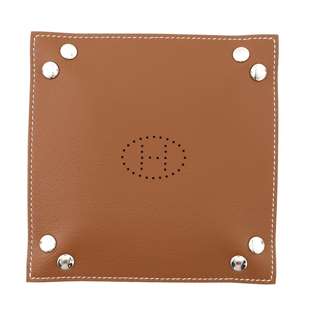 エルメス トレー ヴィド・ポッシュ ミニ  ミーズ・エ・ルランス・デスク エベンヌ/フォーヴ/シルバー金具 トリヨンクレマンス K刻印