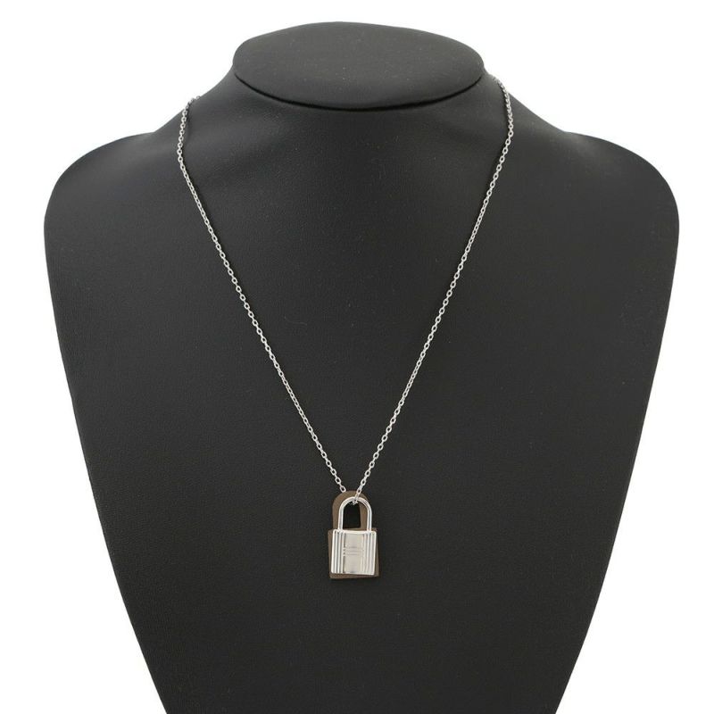 エルメス ネックレス オーケリー ペンダントPM エトゥープ/シルバー金具 スイフト D刻印