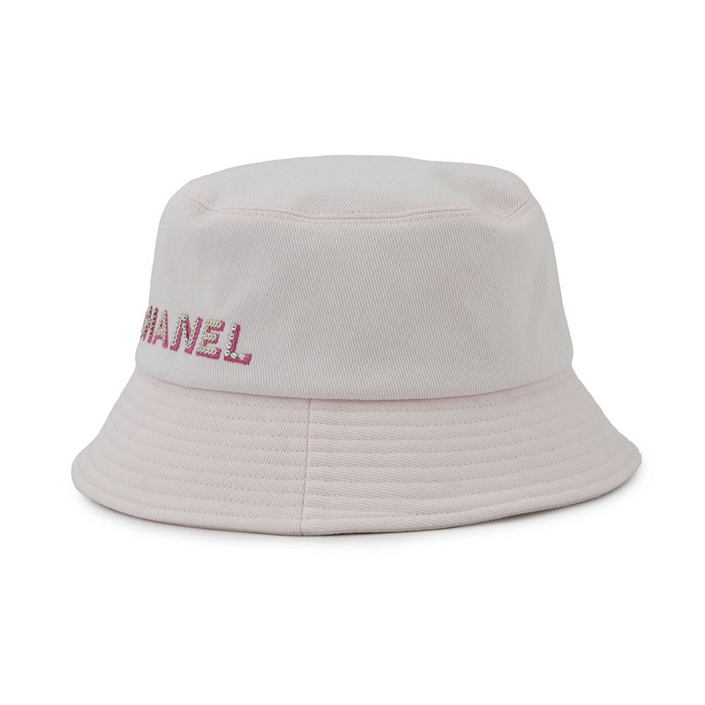 シャネル バケットハット ロゴ スパンコール サイズM CHANEL