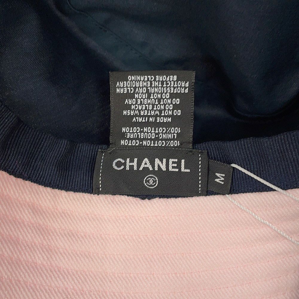 シャネル バケットハット ロゴ スパンコール サイズM CHANEL
