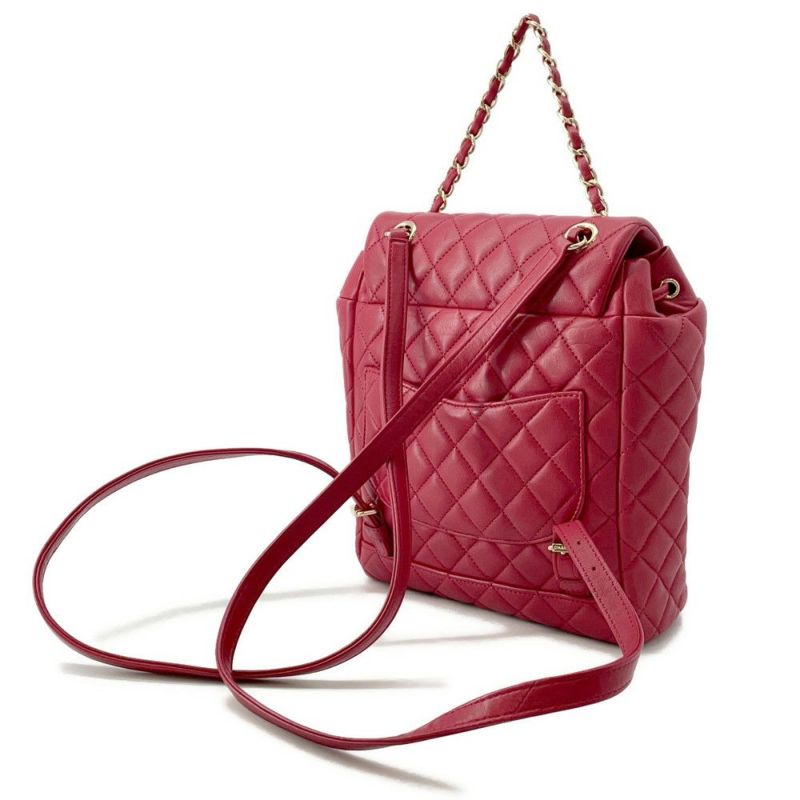 シャネル リュック バックパック マトラッセ ココマーク チェーン ラムスキン A91121 CHANEL リュックサック