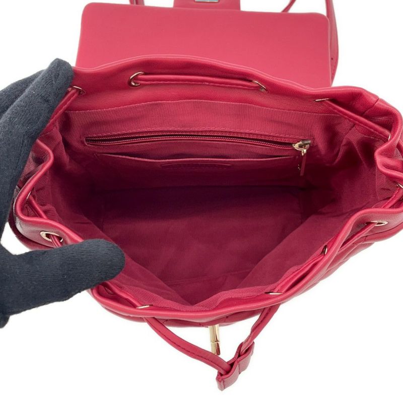 シャネル リュック バックパック マトラッセ ココマーク チェーン ラムスキン A91121 CHANEL リュックサック