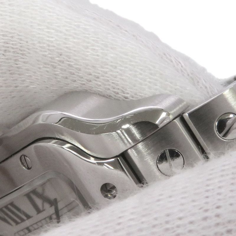 カルティエ サントス ドゥ カルティエ MM WSSA0029 Cartier 腕時計 シルバー文字盤