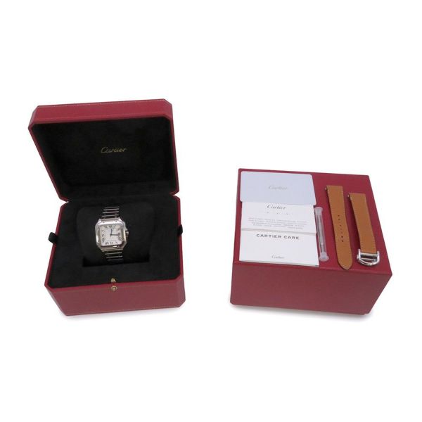 カルティエ サントス ドゥ カルティエ MM WSSA0029 Cartier 腕時計 シルバー文字盤