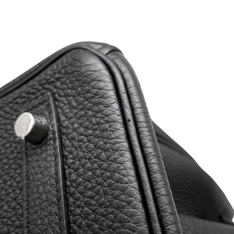 エルメス バーキン30 ブラック/シルバー金具 トゴ A刻印 HERMES Birkin ハンドバッグ 黒