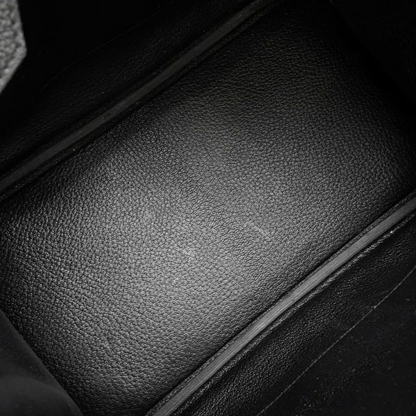 エルメス バーキン30 ブラック/シルバー金具 トゴ A刻印 HERMES Birkin ハンドバッグ 黒