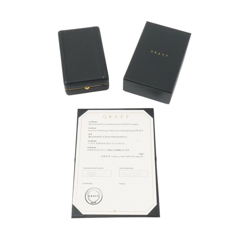 グラフ ネックレス ミニ バタフライ シルエット ダイヤモンド ペンダント ダイヤ 計0.15ct K18WGホワイトゴールド RGP808