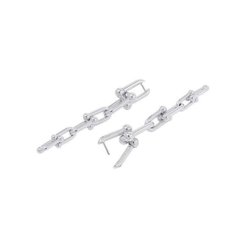 ティファニー ピアス ハードウェア グラジュエイテッド リンク SV925シルバー Tiffany&Co. ジュエリー