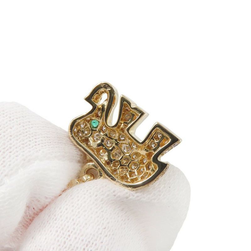 カルティエ ペンダントトップ キャンディ チャーム ダイヤモンド/エメラルド K18YGイエローゴールド Cartier ゾウ 象