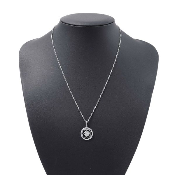 ハリーウィンストン ネックレス チャーム・バイ・ハリー・ウィンストン ピオニー ネックレス ダイヤモンド Pt950プラチナ ペンダント