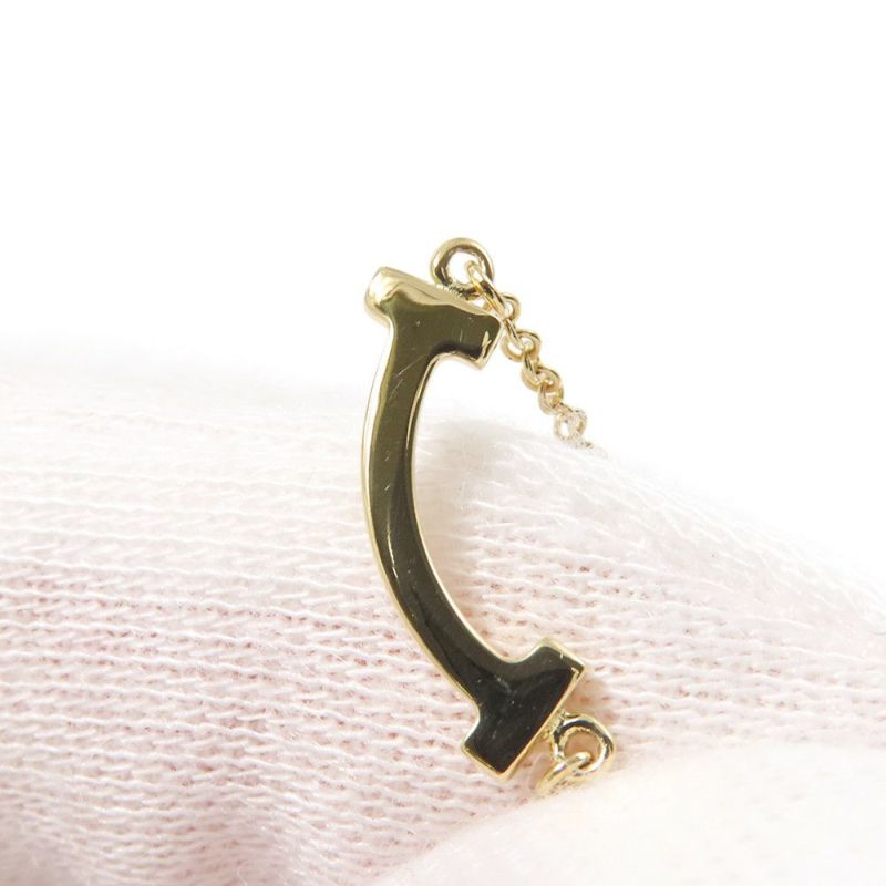 ティファニー ネックレス Tスマイル ペンダント ミニ ダイヤモンド 計0.03ct K18YGイエローゴールド 62617683 Tiffany&Co.