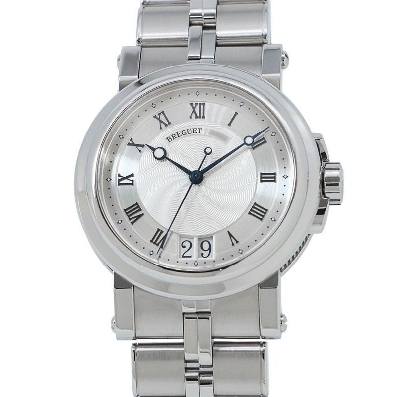 ブレゲ マリーンII ラージデイト 5817ST/12/SV0 BREGUET 腕時計 シルバー文字盤