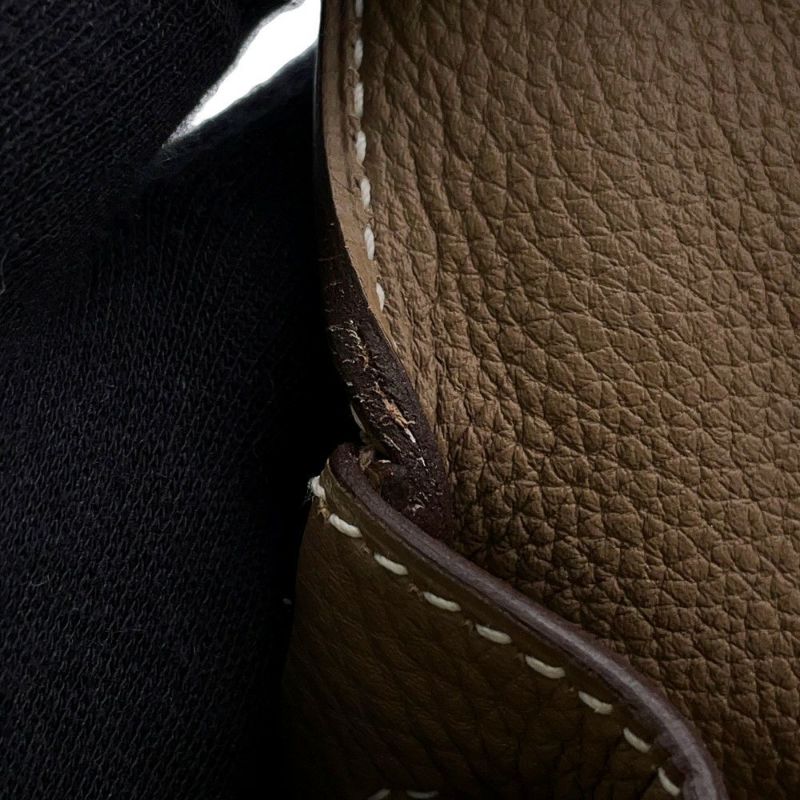 エルメス ハンドバッグ ケリー32 内縫い エトゥープ/ゴールド金具 トゴ A刻印 2wayショルダー
