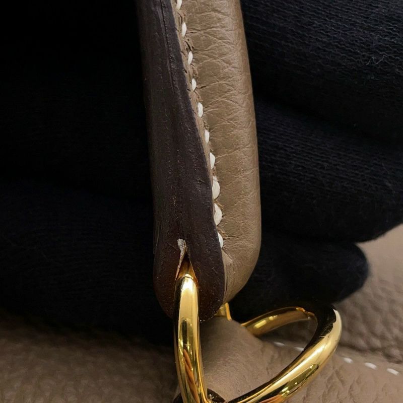 エルメス ハンドバッグ ケリー32 内縫い エトゥープ/ゴールド金具 トゴ A刻印 2wayショルダー