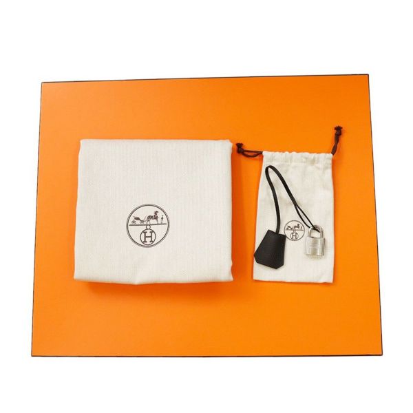 エルメス ハンドバッグ オータクロア40 ブラック/シルバー金具 トゴ K刻印 HERMES 黒