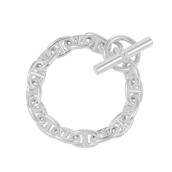 エルメス ブレスレット シェーヌダンクルMM 15コマ SV925シルバー HERMES ジュエリー