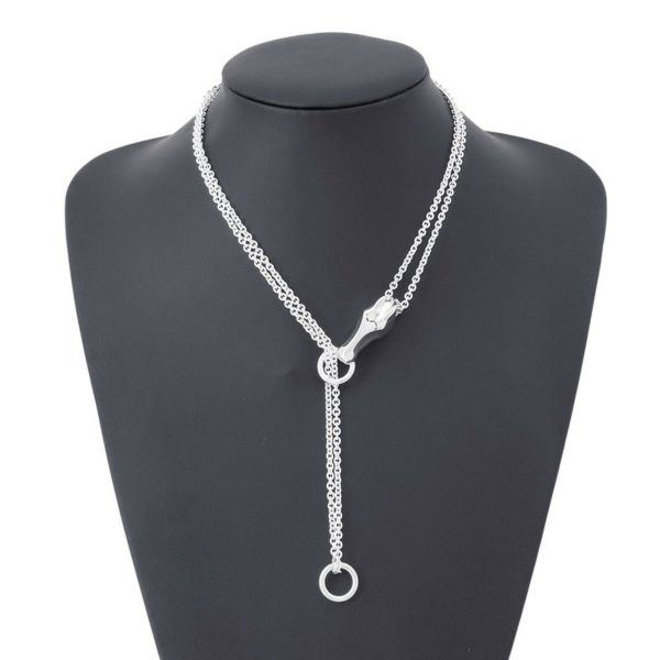 エルメス ネックレス ギャロップ SV925シルバー HERMES チョーカー ジュエリー