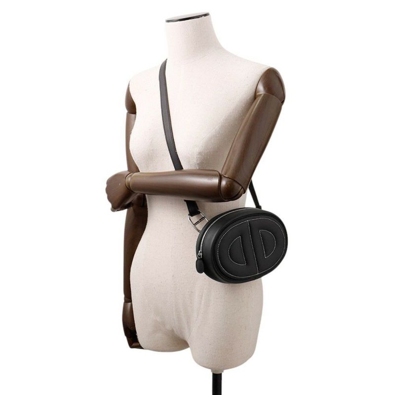 エルメス ウエストバッグ イン・ザ・ループ ブラック/シルバー金具 スイフト W刻印 黒