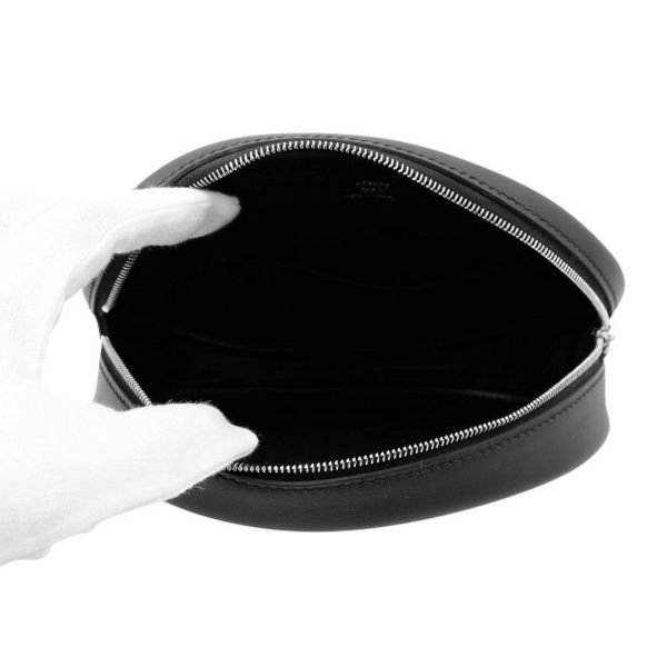 エルメス ウエストバッグ イン・ザ・ループ ブラック/シルバー金具 スイフト W刻印 黒