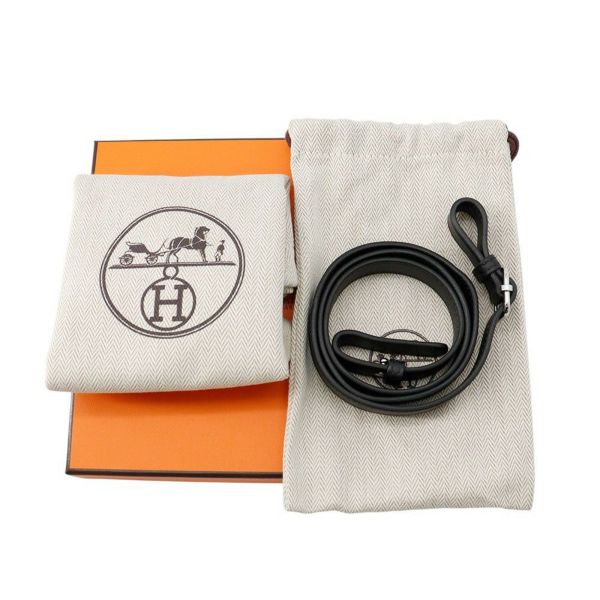 エルメス ウエストバッグ イン・ザ・ループ ブラック/シルバー金具 スイフト W刻印 黒