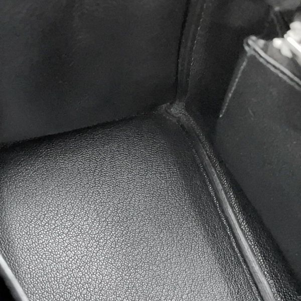 エルメス バーキン25 ブラック/シルバー金具 トゴ Z刻印 HERMES Birkin ハンドバッグ 黒
