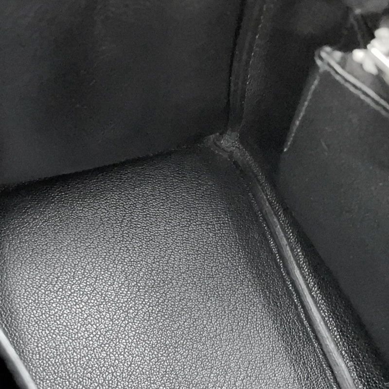 エルメス バーキン25 ブラック/シルバー金具 トゴ Z刻印 HERMES Birkin ハンドバッグ 黒