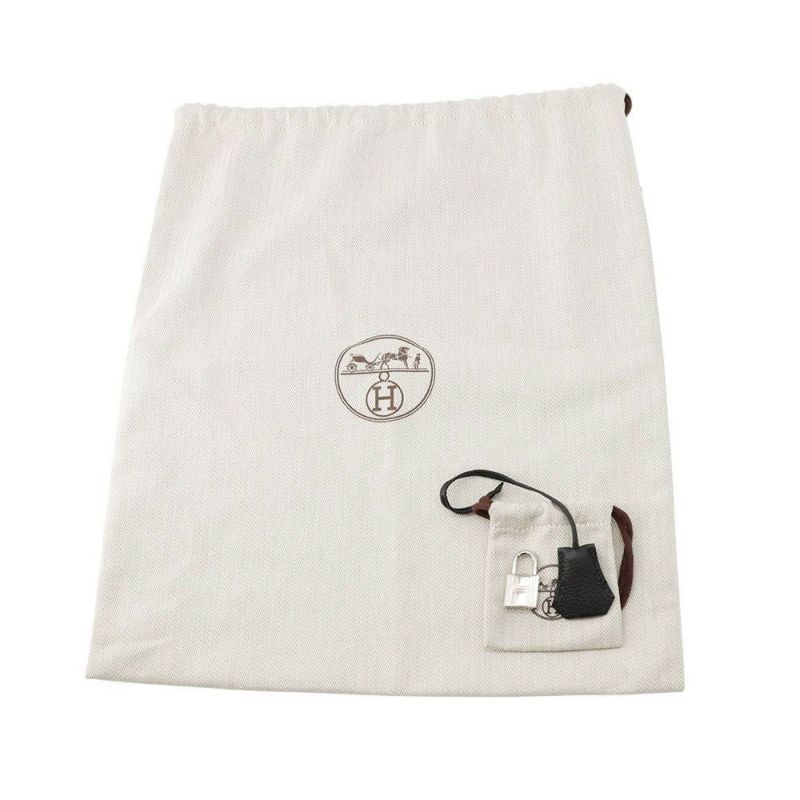 エルメス バーキン25 ブラック/シルバー金具 トゴ Z刻印 HERMES Birkin ハンドバッグ 黒