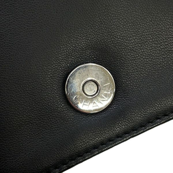 シャネル チェーンショルダーバッグ レゴボーイ ココマーク パテント ラインストーン CHANEL 黒