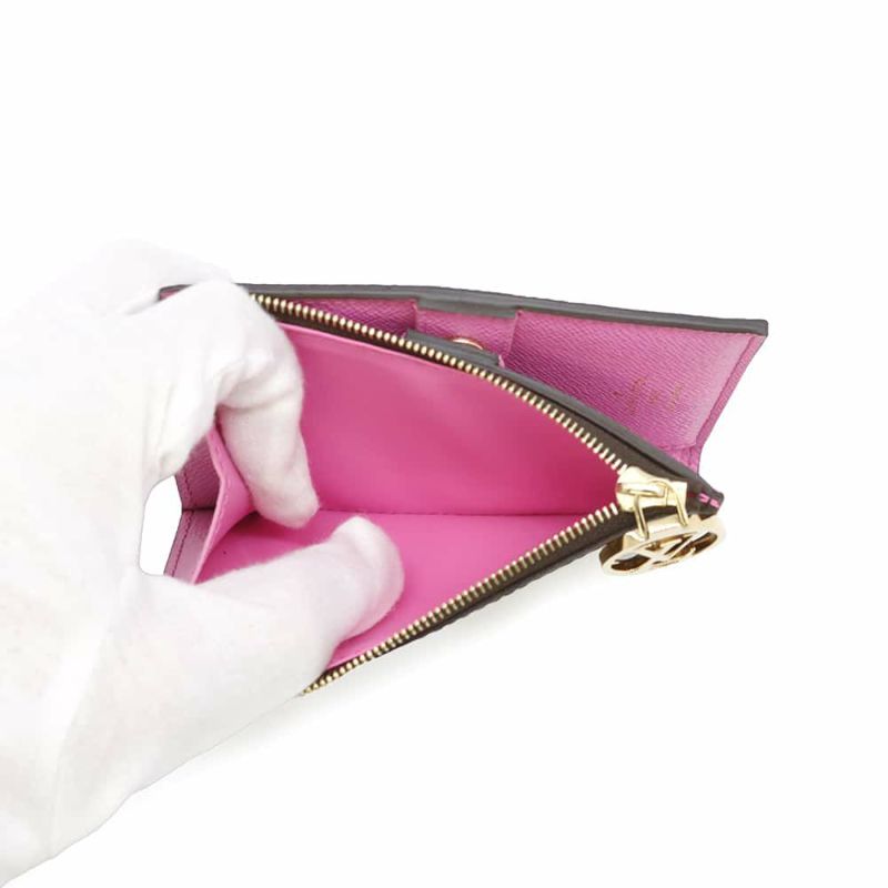 ルイヴィトン 二つ折り財布 モノグラム ポルトフォイユ・リサ M82383 LOUIS VUITTON ピンク