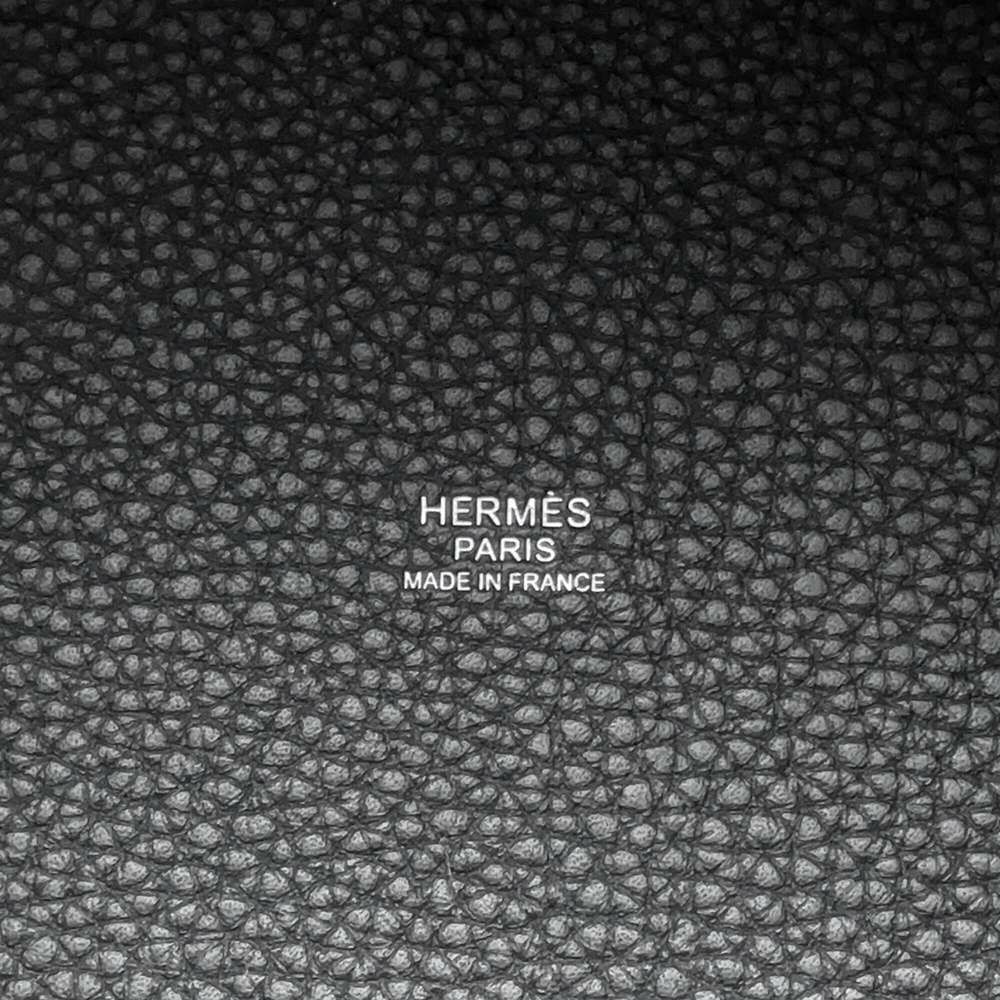 エルメス ハンドバッグ ピコタンロックMM ブラック/シルバー金具 トリヨンクレマンス W刻印