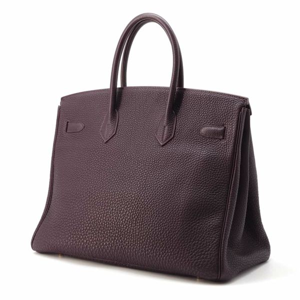 エルメス バーキン35 レザン/ゴールド金具 フィヨルド □H刻印 HERMES Birkin ハンドバッグ