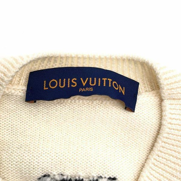 ルイヴィトン セーター クロック インタルシア プルオーバーセーター ニット ウール レディースサイズS LOUIS VUITTON