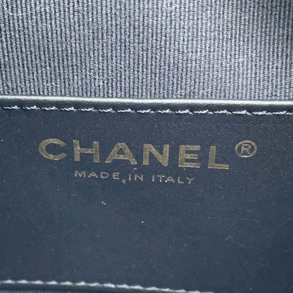 シャネル チェーンショルダーバッグ バニティ スモール マトラッセ ココマーク キャビアスキン AS3875 CHANEL 丸型 2way 黒