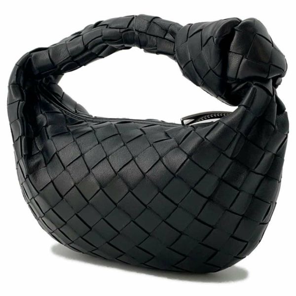 ボッテガヴェネタ ハンドバッグ ミニ ジョディ ラムスキン 651876 BOTTEGA VENETA バッグ イントレチャート 黒