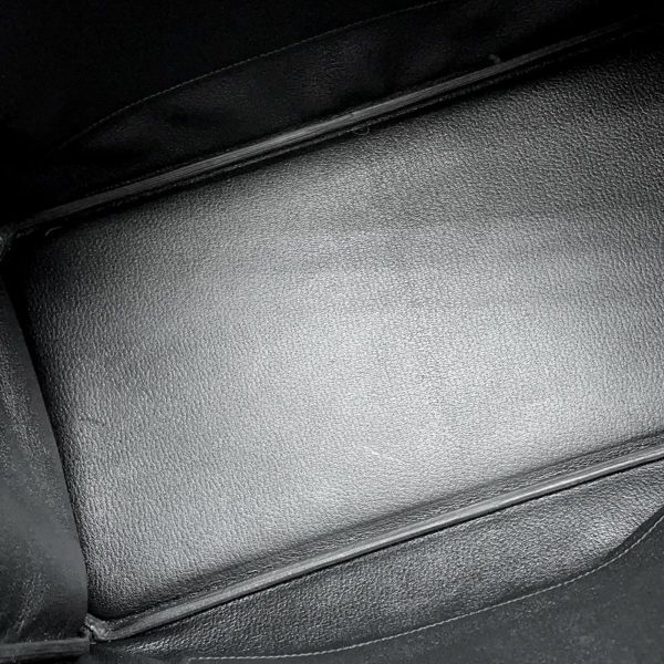 エルメス バーキン40 ブラック/シルバー金具 トゴ Y刻印 HERMES Birkin ハンドバッグ 黒