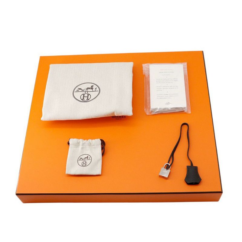 エルメス バーキン40 ブラック/シルバー金具 トゴ Y刻印 HERMES Birkin ハンドバッグ 黒