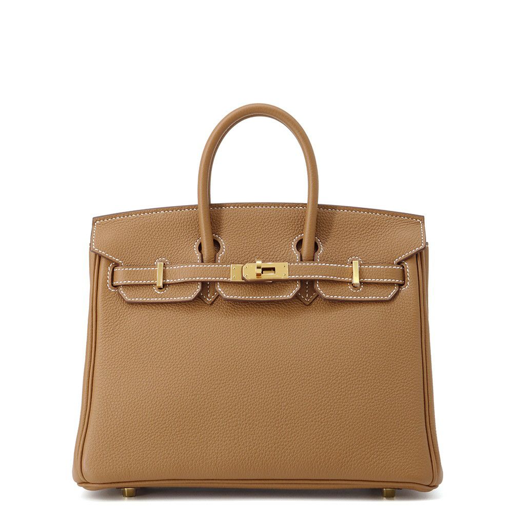 エルメス バーキン25 ゴールド/ゴールド金具 トゴ U刻印 HERMES Birkin ハンドバッグ