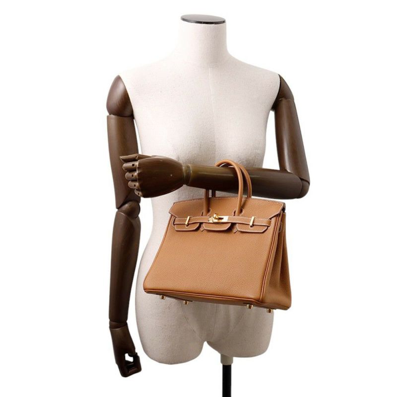 エルメス バーキン25 ゴールド/ゴールド金具 トゴ U刻印 HERMES Birkin ハンドバッグ