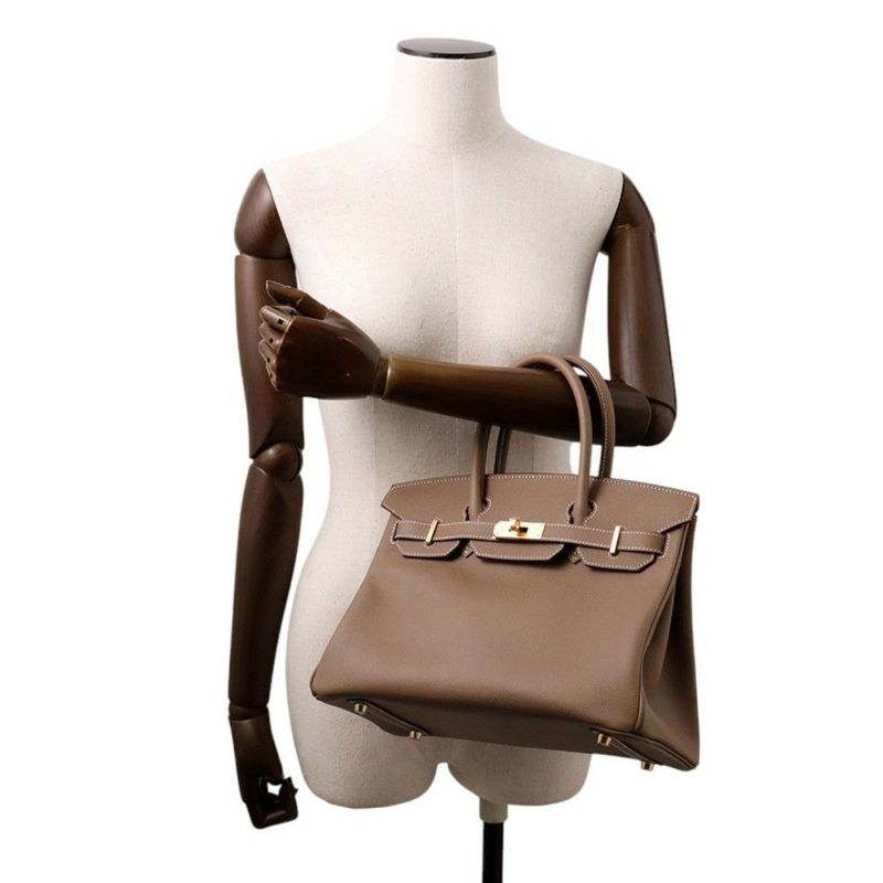 エルメス バーキン30 エトゥープ/ゴールド金具 エプソン B刻印 HERMES Birkin ハンドバッグ